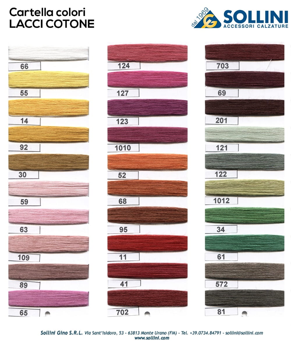 Cartella colori lacci small